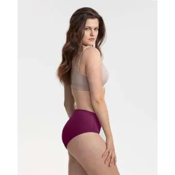 Neione Seamless Cotton No Show Hipster Panties 5 Pack Pastel