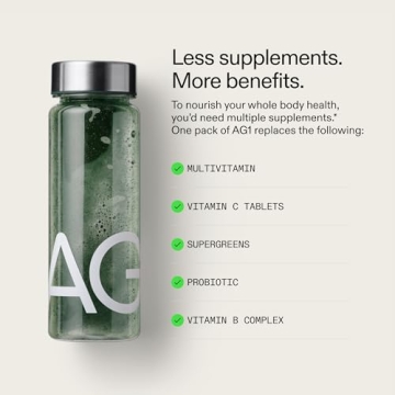 AG1 Greens Powder - Gut Health & Multivitamin Boost