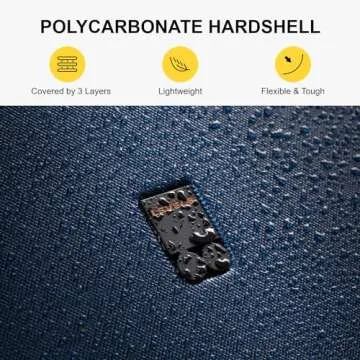 LEVEL8 Carry on Luggage Lightweight Hard Shell Accepted Airlines