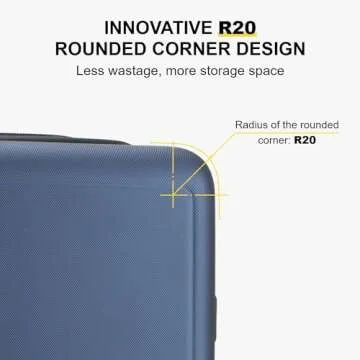 LEVEL8 Carry on Luggage Lightweight Hard Shell Accepted Airlines