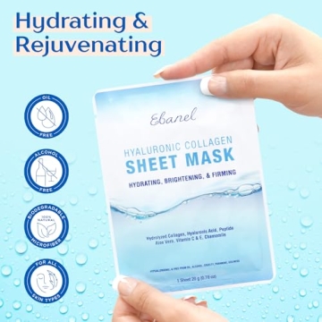 Ebanel Hydrating Face Masks 15 Pack for Youthful Skin