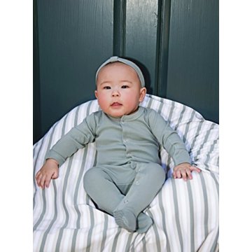 Premium L'ovedbaby Organic Cotton Footie for Babies - 0-3 Months