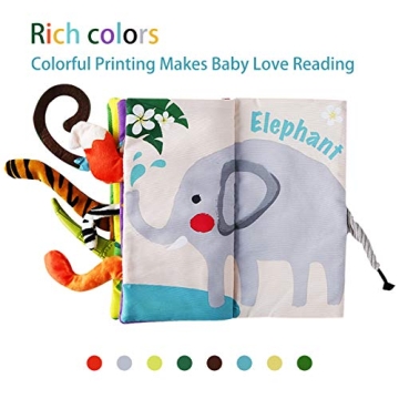 beiens Baby Books: Touch and Feel Crinkle Cloth Book