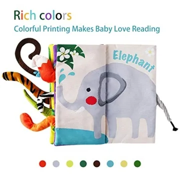 beiens Baby Books: Touch and Feel Crinkle Cloth Book