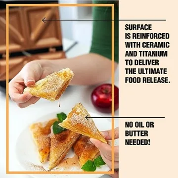 Gotham Steel Nonstick Panini Press Sandwich Maker for Easy Meals