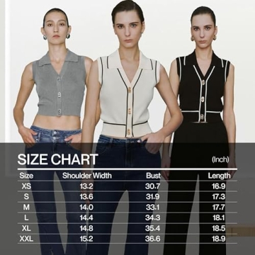 URBAN REVIVO Womens Sweater Vest 2025 Sleeveless Lapel V Neck Button Down Knit Casual Tank Summer Tops Beige， Medium