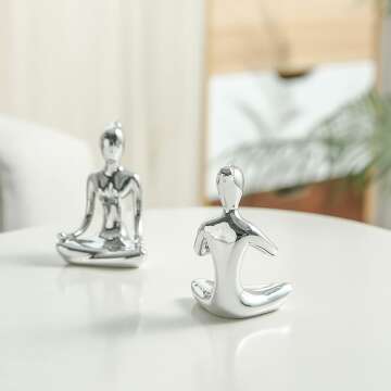 Zen Yoga Statues Set for Peaceful Decor