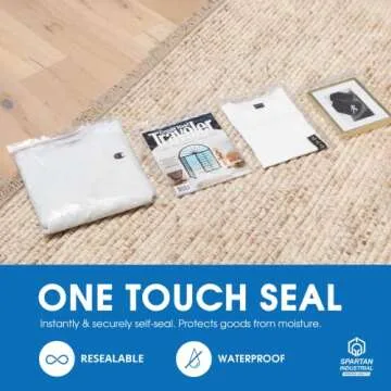 Spartan Industrial Quart Clear Zip Bags - 100 Count 10" x 12"