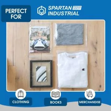 Spartan Industrial Quart Clear Zip Bags - 100 Count 10" x 12"