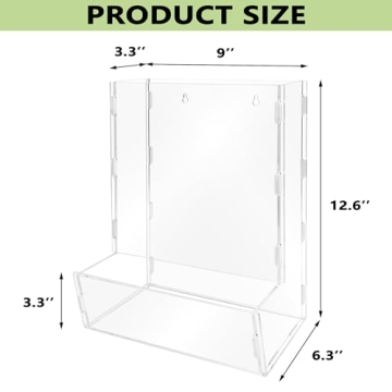 Montex Acrylic Wall Toy Dispenser for Kids Playroom Organization