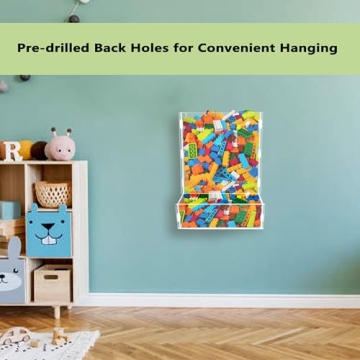 Montex Acrylic Wall Toy Dispenser for Kids Playroom Organization