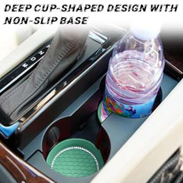 Zipelo Bling Car Cup Coaster - Universal Silicone Inserts