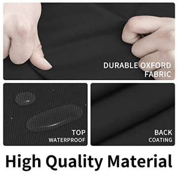 Easy-Going 4 Feet Outdoor Log Rack Cover Waterproof Weatherproof Firewood Cover with Openable Front Flap, (Cover Only, Rack Not Included)