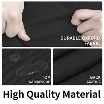 Easy-Going 4 Feet Outdoor Log Rack Cover Waterproof Weatherproof Firewood Cover with Openable Front Flap, (Cover Only, Rack Not Included)