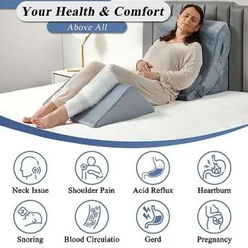 Axelrod Orthopedic Wedge Pillow Set for Comfort & Pain Relief