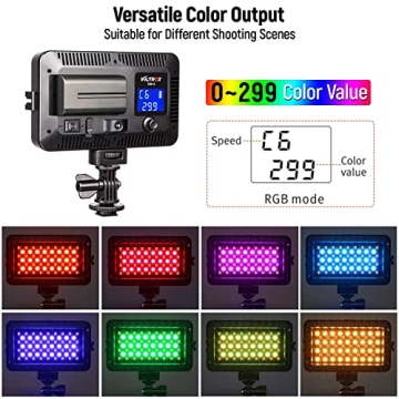 RGB Portable LED Video Light Panel for Photography