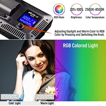 RGB Portable LED Video Light Panel for Photography