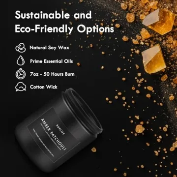 Men's Scented Candles Set - 4 Pack Masculine Aromas