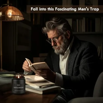 Men's Scented Candles Set - 4 Pack Masculine Aromas