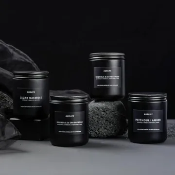 Men's Scented Candles Set - 4 Pack Masculine Aromas