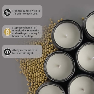 Men's Scented Candles Set - 4 Pack Masculine Aromas