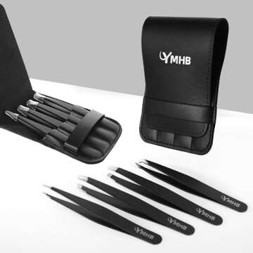 Precision Stainless Steel Tweezers Set for All