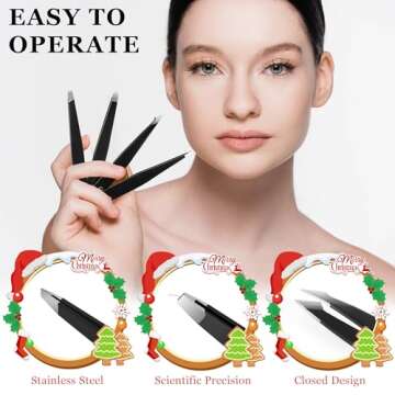 Precision Stainless Steel Tweezers Set for All