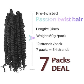 Pre-twisted Passion Twist Crochet Hair Extensions for Stylish Looks