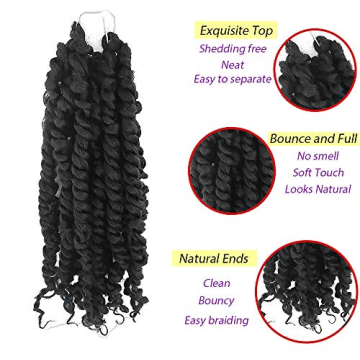 Pre-twisted Passion Twist Crochet Hair Extensions for Stylish Looks