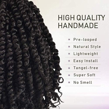 Pre-twisted Passion Twist Crochet Hair Extensions for Stylish Looks