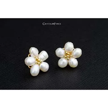 Elegant Baroque Pearl Stud Earrings for Women