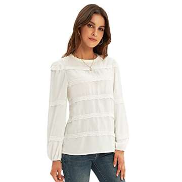 Elegant GRACE KARIN Women's Long Sleeve Work Blouse