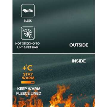 CRZ YOGA Thermal Fleece Lined Leggings Women 28'' - Winter Warm Workout Hiking Pants High Waisted Yoga Tights Full Length Forest Dark Green Medium