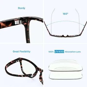 Stylish Blue Light Blocking Glasses for Eye Comfort