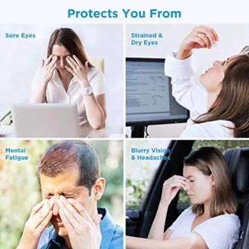 Stylish Blue Light Blocking Glasses for Eye Comfort