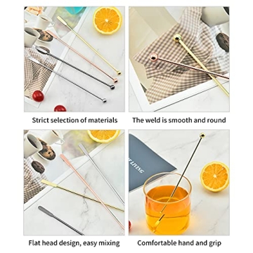 Stylish Stainless Steel Beverage Stirrers for All Drinks