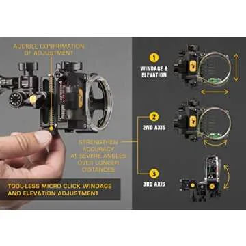 Trophy Ridge React Pro 5 Pin Archery Bow Sight