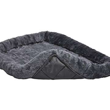 MidWest Homes for Pets Bolster Dog Bed 36L-Inch Gray Dog Bed w/ Comfortable Bolster | Ideal for Intermediate Dog Breeds & Fits a 36-Inch Dog Crate | Easy Maintenance Machine Wash & Dry