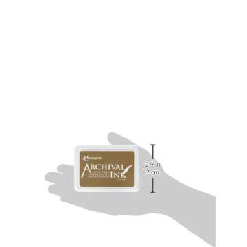 Ranger AIP31451 Ink Pad Coffee Archival Dye Permanent Waterproof, Multicolor