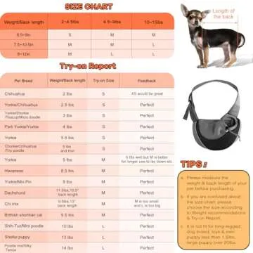 YUDODO Breathable Pet Dog Sling Carrier for Travel