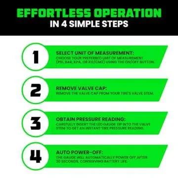 Rhino USA Digital Tire Pressure Gauge 150 PSI, 4 Ranges, Ergonomic Design w/Lighted Nozzle & LCD Backlit Display - Certified Accurate Readings, Best Digital Gage (Black)