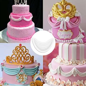 Wave Silicone Molds: Perfect Fondant Mold for Bakers