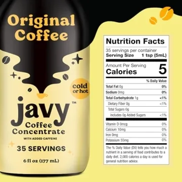 Javy Coffee Concentrate Instant Cold Hot Brew 35 Servings
