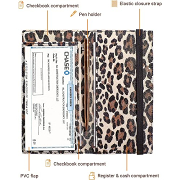 Zreal Vegan Leather Checkbook Cover 2 Pack for All