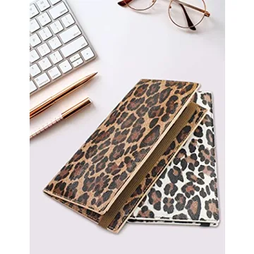 Zreal Vegan Leather Checkbook Cover 2 Pack for All