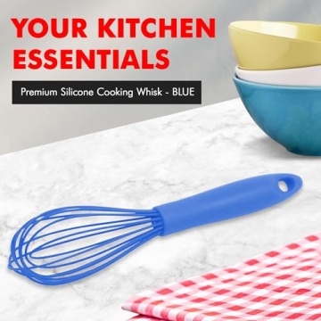 Chef Craft Premium Silicone Cooking Whisk - Sturdy & Versatile