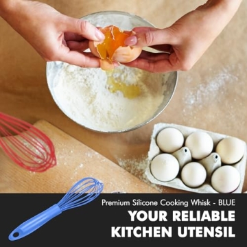Chef Craft Premium Silicone Cooking Whisk - Sturdy & Versatile