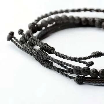 Handmade Natural Stone Beaded Healing Bracelet for Men