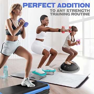 Yes4All Non-Slip, Hexagon Neoprene Dumbbells – 12lbs Neoprene Dumbbell Set for Muscle Toning, Strength Building, Weight Loss (Vivid Dark Blue - Pair)