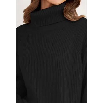 ZESICA Women's Chunky Knit Oversized Turtleneck Sweater